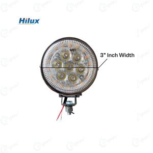 Hilux Genuine LED Plough LAMP 12V With DRL & Yellow Ring With 3" (80mm) Frame Dia