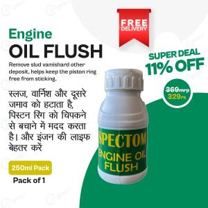Engine Oil Flush For Car, Tractor, JCB and Truck, For Removes Sludge, Keep Sticking and Keep Engine Clean, Pack of 1