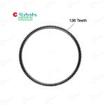 एस्कॉर्ट पावरट्रैक ट्रेक्टर जेनुइन फ्लाईव्हील स्टार्टर रिंग गियर, Z136 दांत