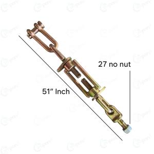 Mahindra Tractor Lower Link Chain N.S.T. Big 'U' Clip, 27 Number Nut, 51" Inch Length