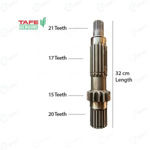 Massey Tractor Tafe Genuine 21x17x15x20 Teeth, 4 Cut Solid Counter Shaft For Old Model DI And J-Series Tractor