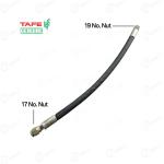Massey Tractor Tafe Genuine Power Steering Pipe, 17 x 19 Number Nut Type, 19" Inch Length | 2216A03301