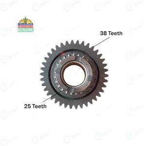 Sonalika Tractor Genuine Dog Gear Assy, Z38 x Z25 Teeth Gear, Bush Type