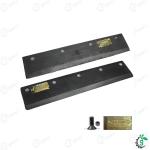 13" Length 4 Hole - 5 Hole Thresher Cutting Blade, 3" Inch Width, 3mm Thickness With Nut And Bolt