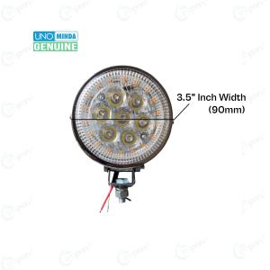 Minda Genuine LED Plough LAMP 12V With DRL 7 LED & Yellow Ring With 3.5" (90mm) Frame Dia