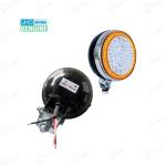 Minda Genuine LED Plough LAMP 12V With DRL 7 LED & Yellow Ring With 3.5" (90mm) Frame Dia