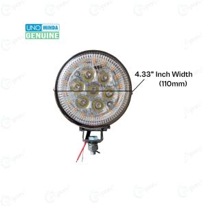 Minda Genuine LED Plough LAMP 12V With DRL 12 LED & Yellow Ring With 4.33" (110mm) Frame Dia