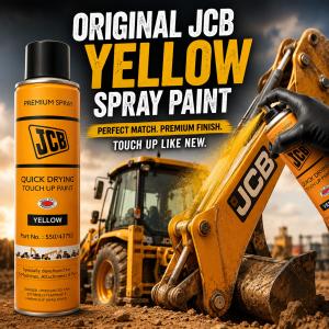 JCB Genuine Yellow Spray Touch Up Spray Paint For Body