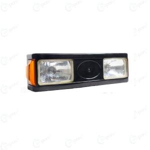 Eicher Tractor Complete Head Light Assembly W/O Bulbs & Logo