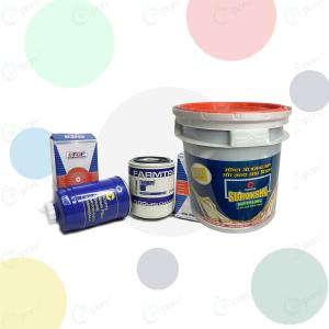 Suraksha 500 Hour Oil & Genuine Diesel, Oil Filter Service Set, For Farmtrac 45, 50, 55, 60 Tractor New Model