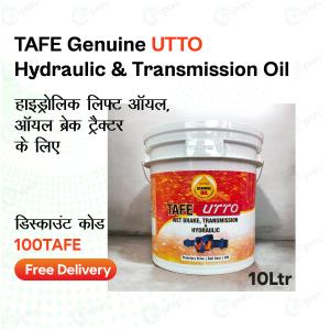 Tafe 10 Liter Bucket Universal Tractor Transmission Oil | UTTO Hydraulic For Oil Brake Tractor