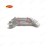 वीनस VM-12 स्टील डबल एंडेड ओपन जॉ स्पैनर सेट (सिल्वर, 12-पीस) l साइज़ 6 से 32 शामिल है l 1 का पैक