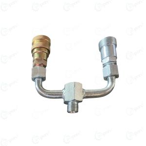 2 In 1 Hydraulic Pipe For New Model Old Model Tractor Trolley Connector (For Steel and Rubber Pipe, Pipe Below The Seat), Premium Quality, With Washer (Non - Leaking)