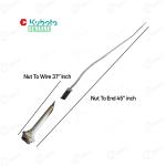 Farmtrac Tractor Genuine Engine Stop Cable For New Model Tractor | 45" Inch Total Length | Nut To Cable End 37"