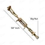 महिंद्रा ट्रैक्टर युवा, अर्जुन लोअर लिंक चेन एन.एस.टी. बड़ा 'यू' क्लिप, बड़ा नट, 58" इंच लंबाई