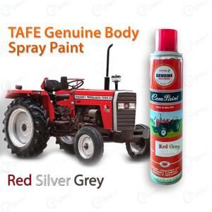 Tafe Genuine Acrylic Body Touch Up Spray Paint For Massey Ferguson Tractors Red, Sliver & Grey
