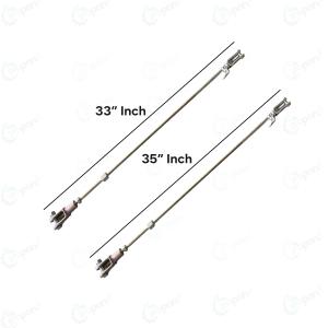 Massey 241 Tractor Brake Rod, Long Type 35" Inch  - Short Type 33" Inch, Fixed To Fixed