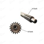 मैसी ट्रैक्टर OE जेनुइन 10x18 दांत, 35cm लंबाई वाला टॉप शाफ्ट मैसी रेगुलर मॉडल ट्रैक्टर के लिए