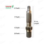 मैसी ट्रैक्टर टैफे जेनुइन 21x17x15x20 दांत, पुराने मॉडल DI और J-सीरीज़ ट्रैक्टर के लिए 4 कट सॉलिड काउंटर शाफ्ट