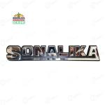 Sonalika Tractor Genuine Front Grill Brand Name Plate, Chrome Finish Type