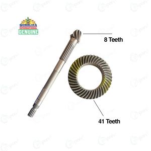 Sonalika Genuine Crown Wheel & Tail Pinion Set (8x41 Teeth) For Mini Tractor